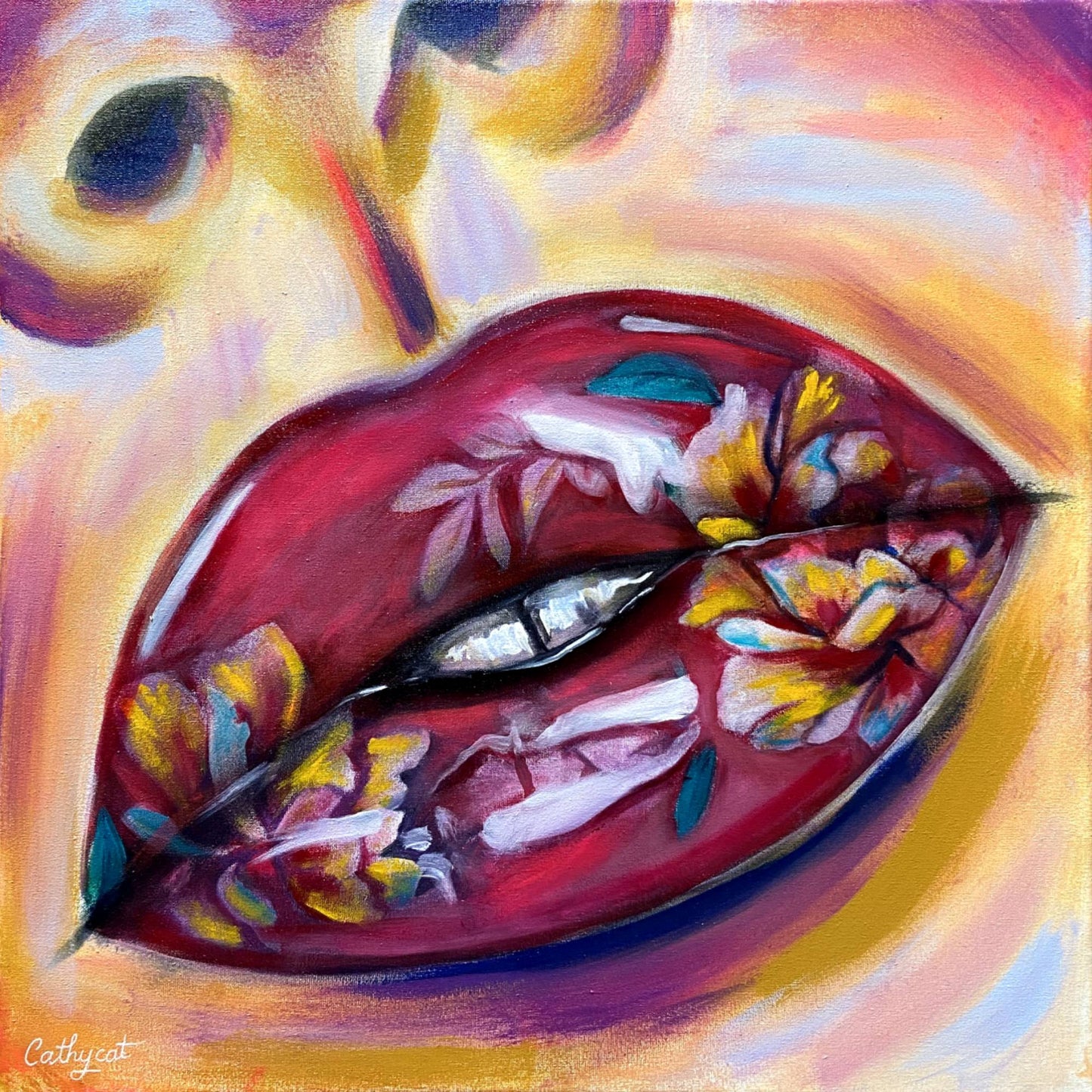 "Asia" Original portrait woman painting