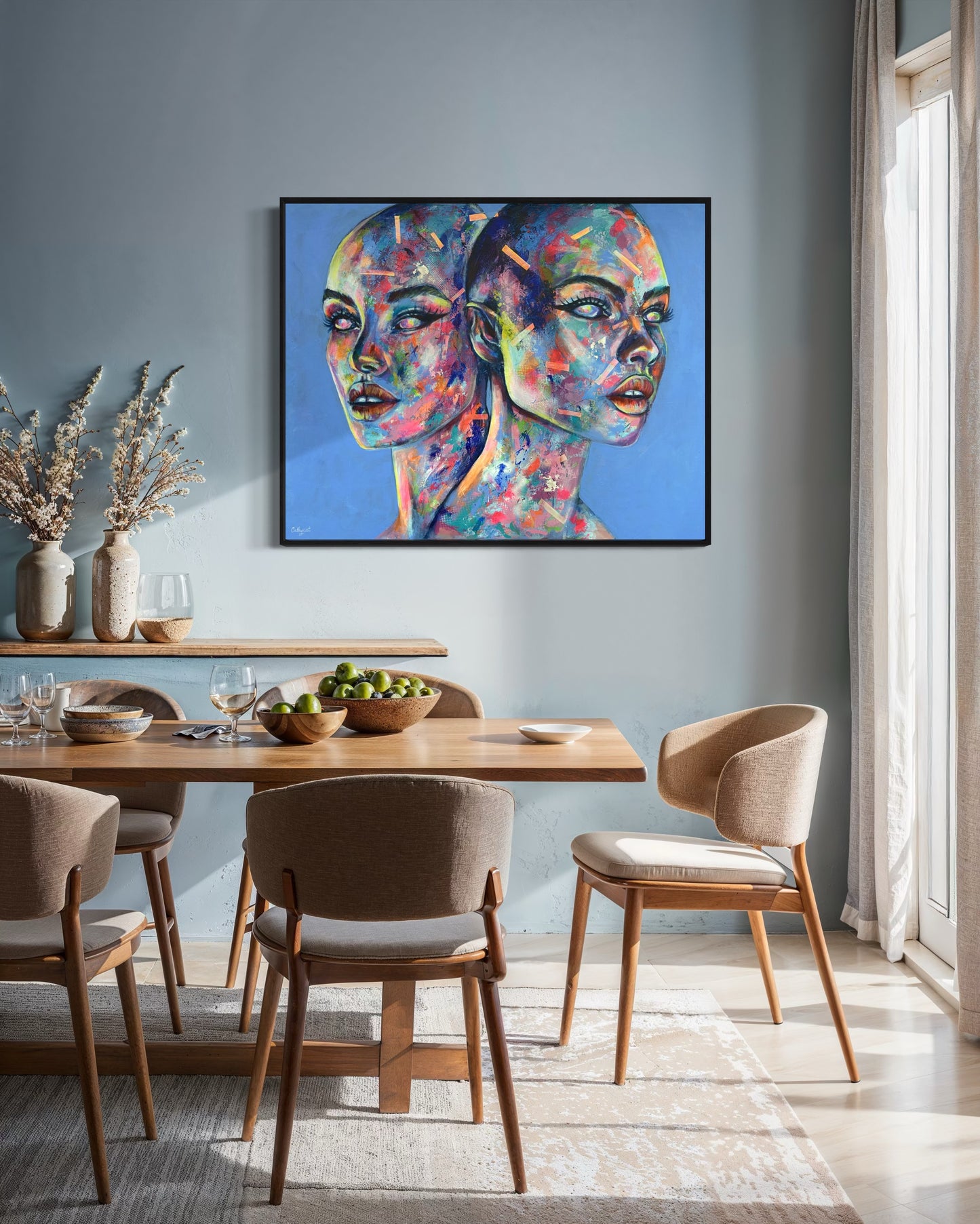 "Faces of Pride" Contemporary portrait - Original painting