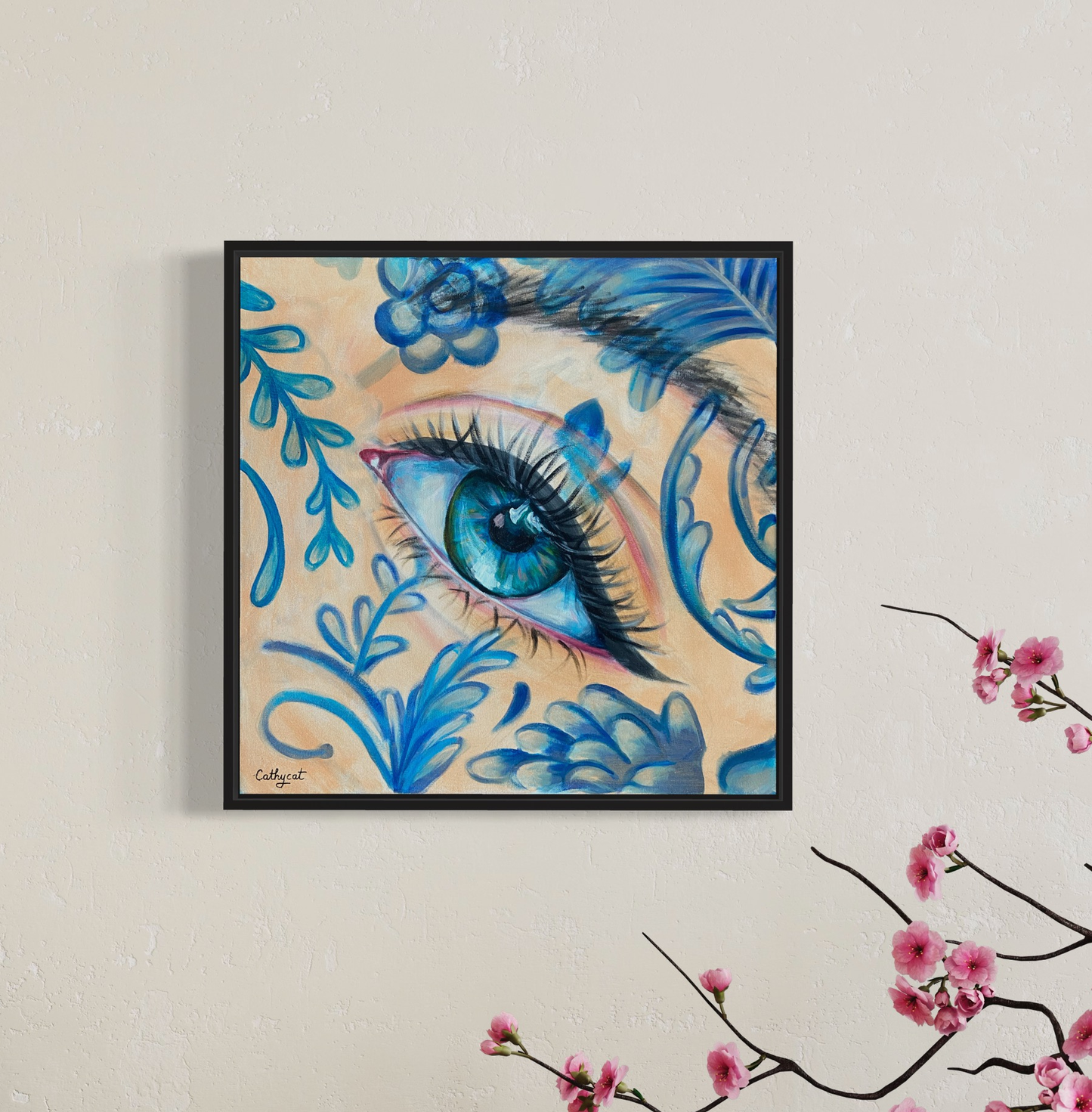 "Dutch eye" Original portrait woman painting