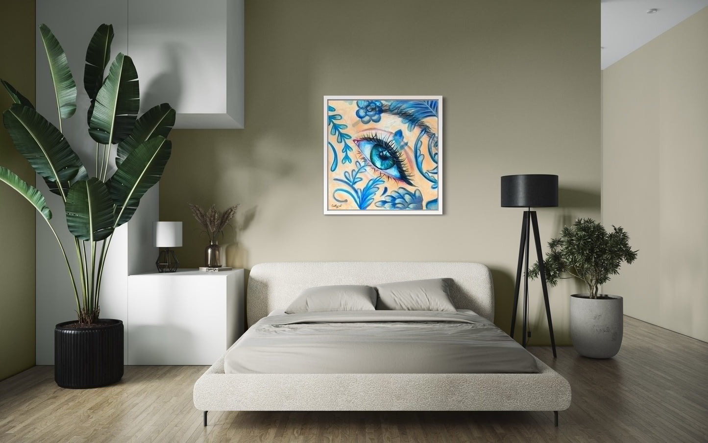 "Dutch eye" Original portrait woman painting