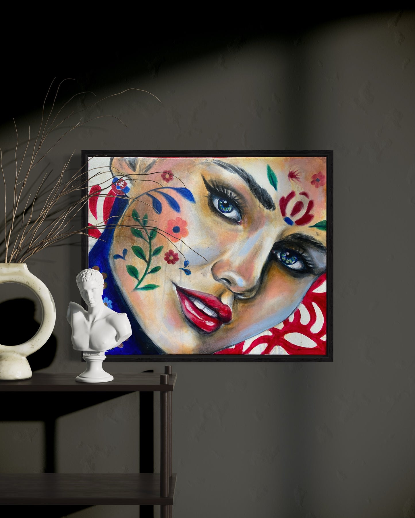 "Slovakia" Original portrait woman painting
