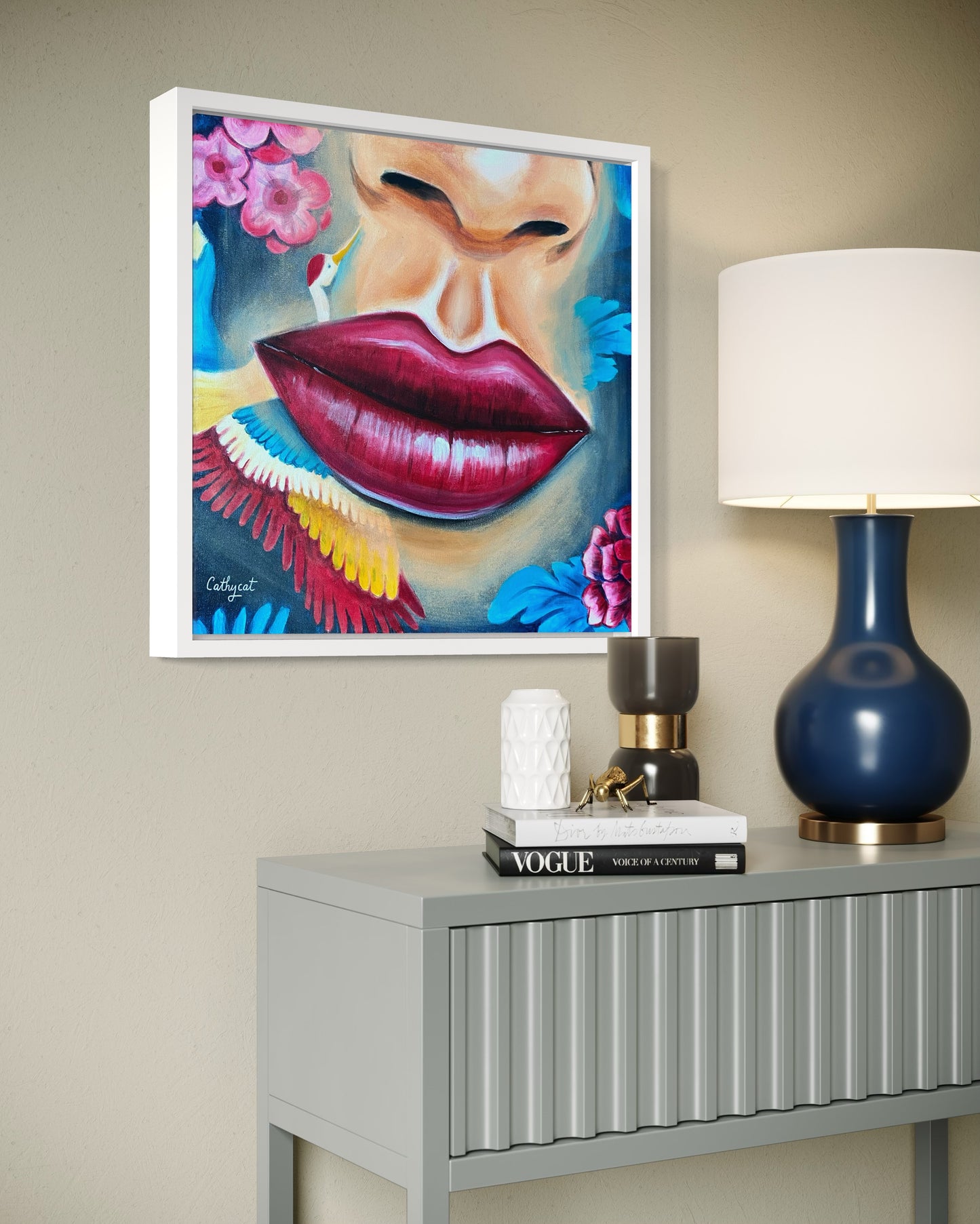 "Vietnam" Original portrait woman painting
