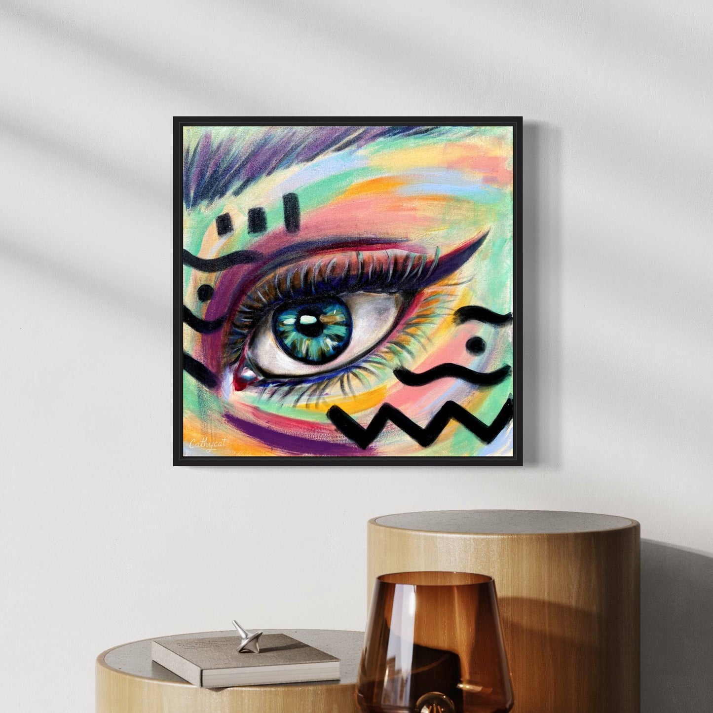 "South africa" Original portrait woman painting