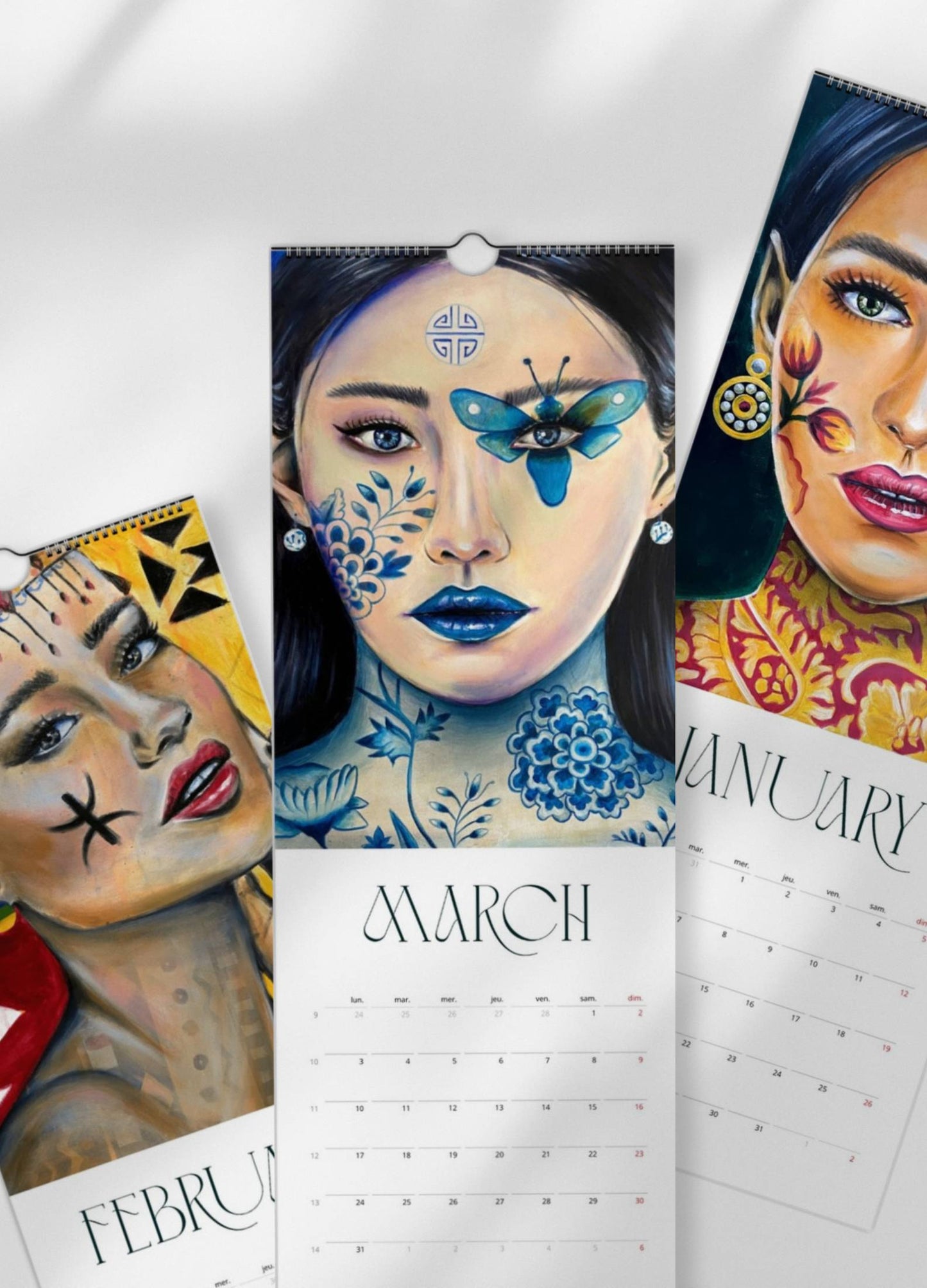 Fine Art Calendar portrait woman 2025