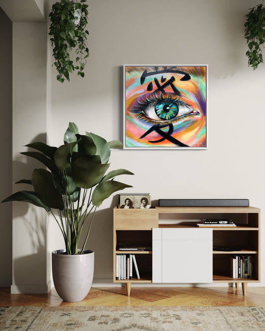 "China" Original  portrait woman painting