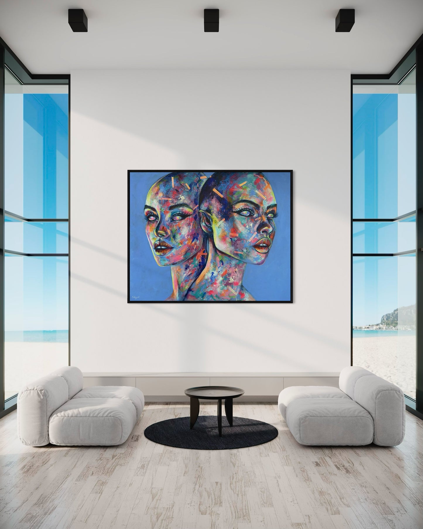 "Faces of Pride" Contemporary portrait - Original painting