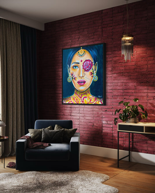 "India" Fine Art Print portrait woman