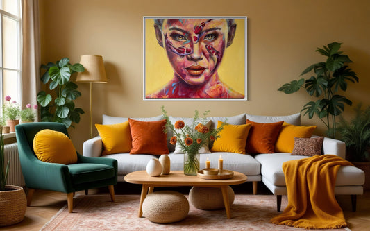 "Japan" Contemporary portrait - Original painting