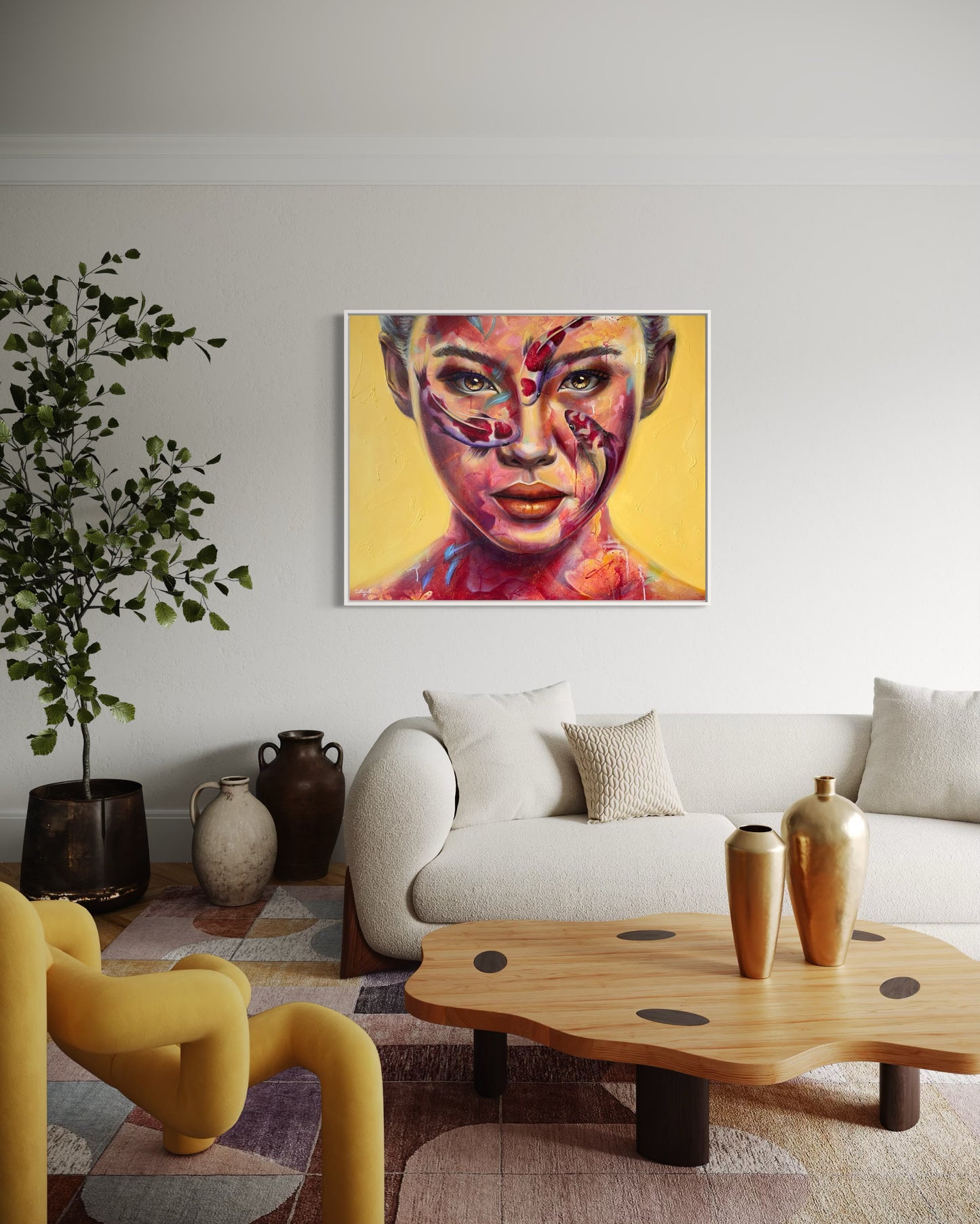 "Japan" Contemporary portrait - Original painting
