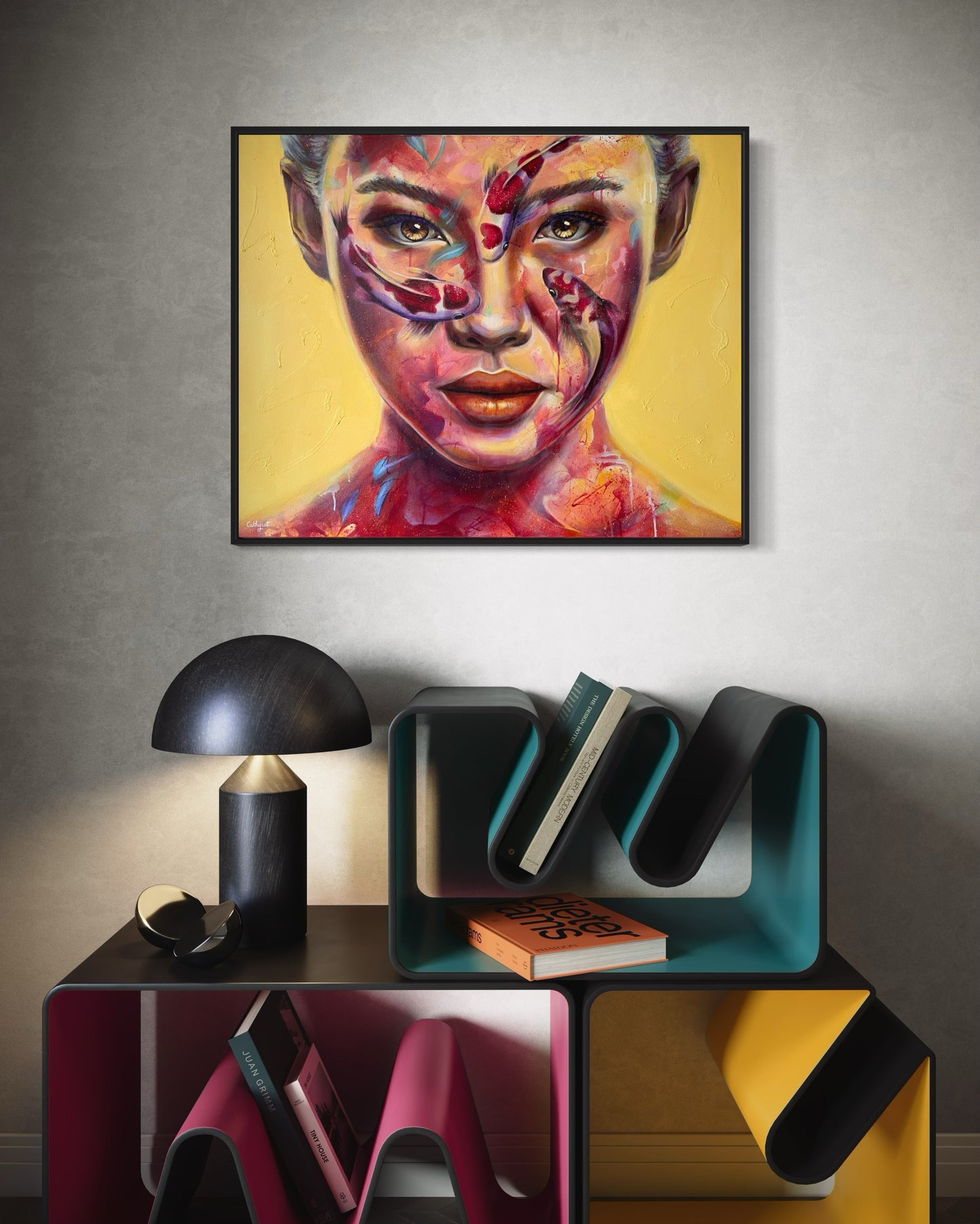 "Japan" Contemporary portrait - Original painting