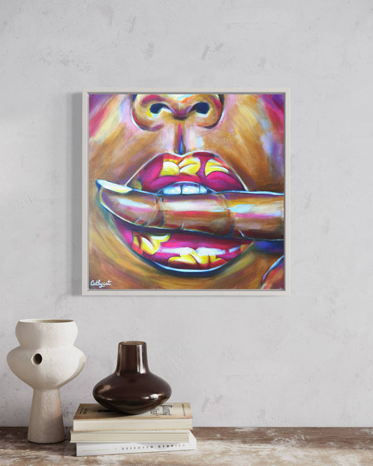 "Africa" Original portrait woman painting
