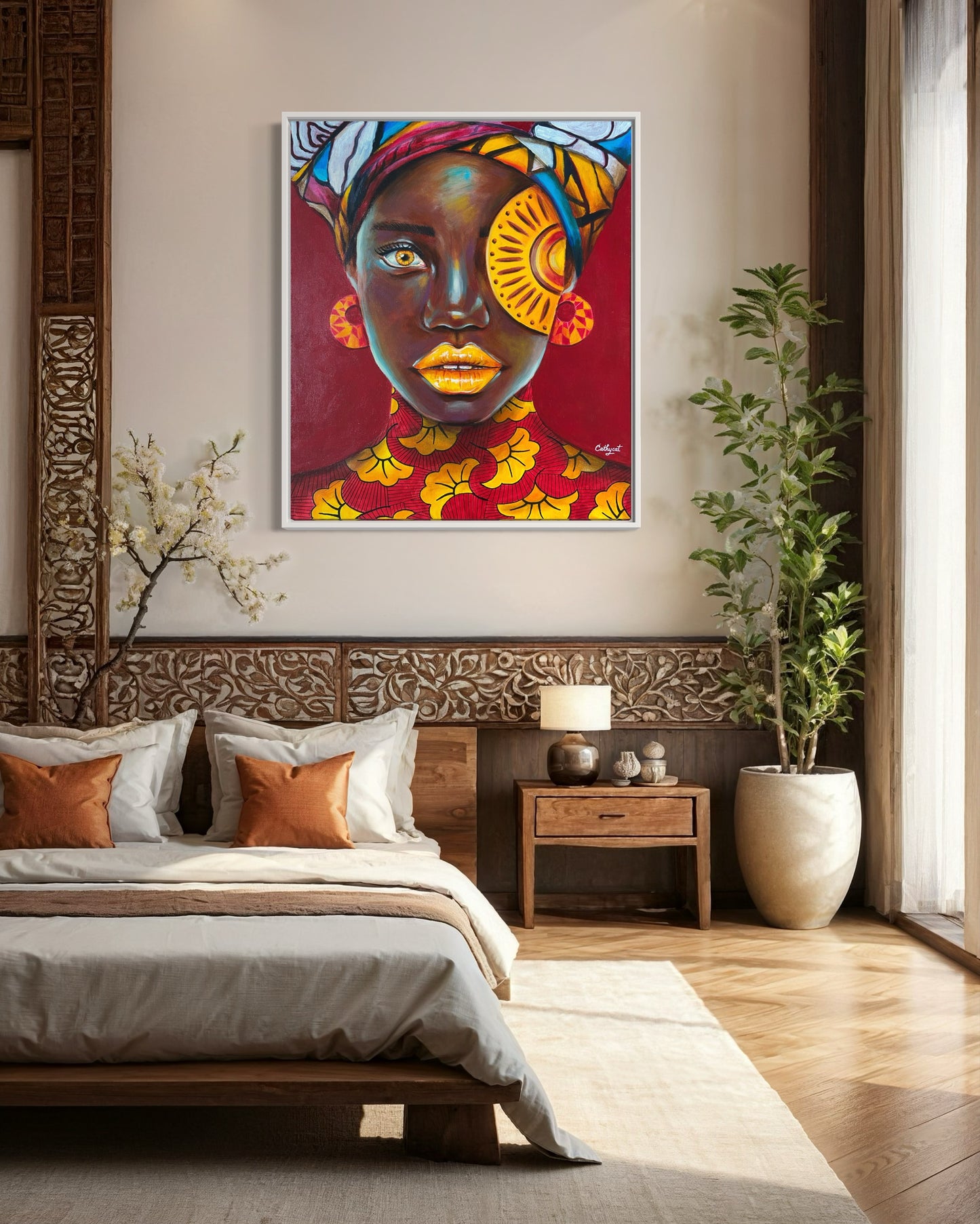 "Mali" Canvas portrait woman print