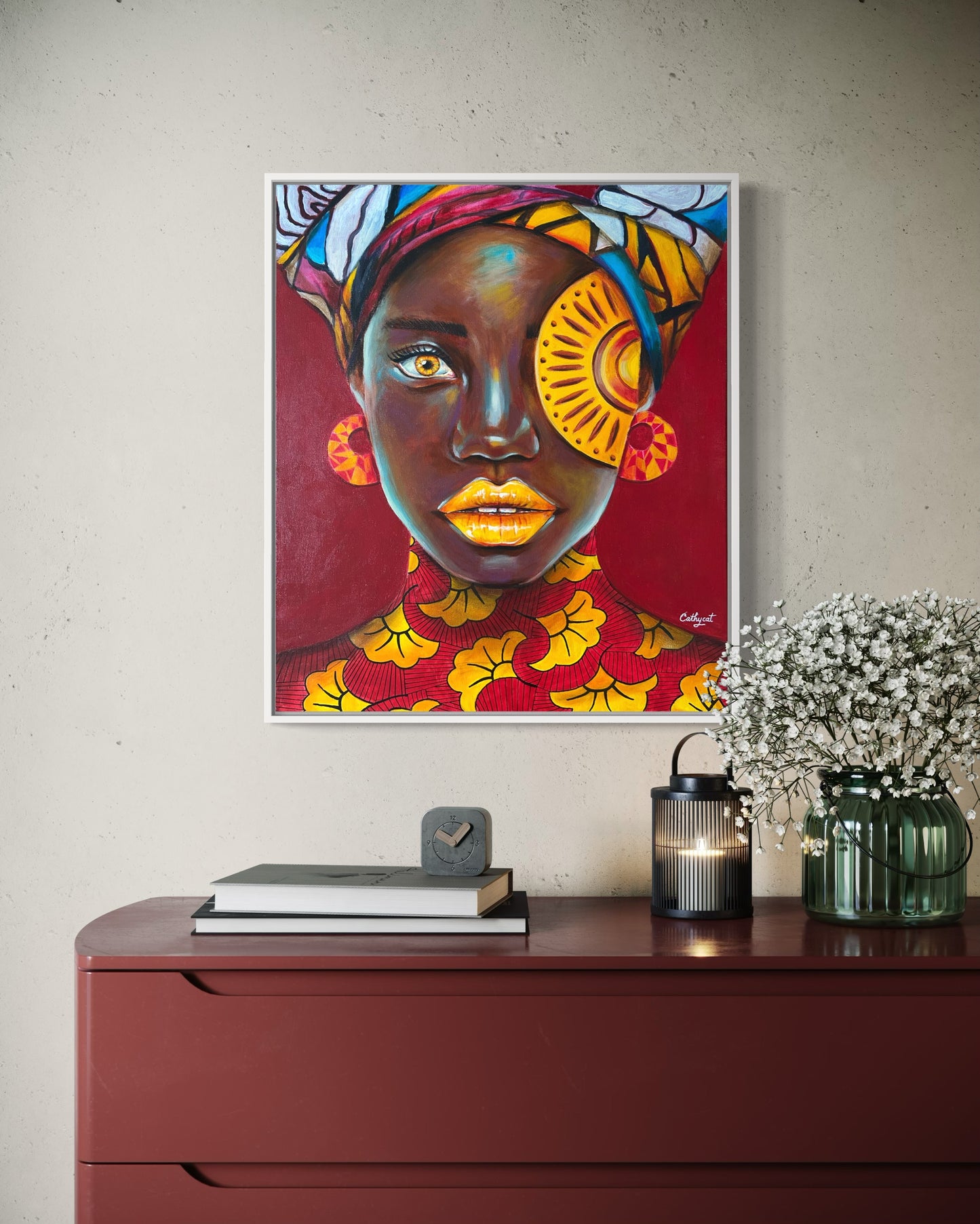 "Mali" Canvas portrait woman print