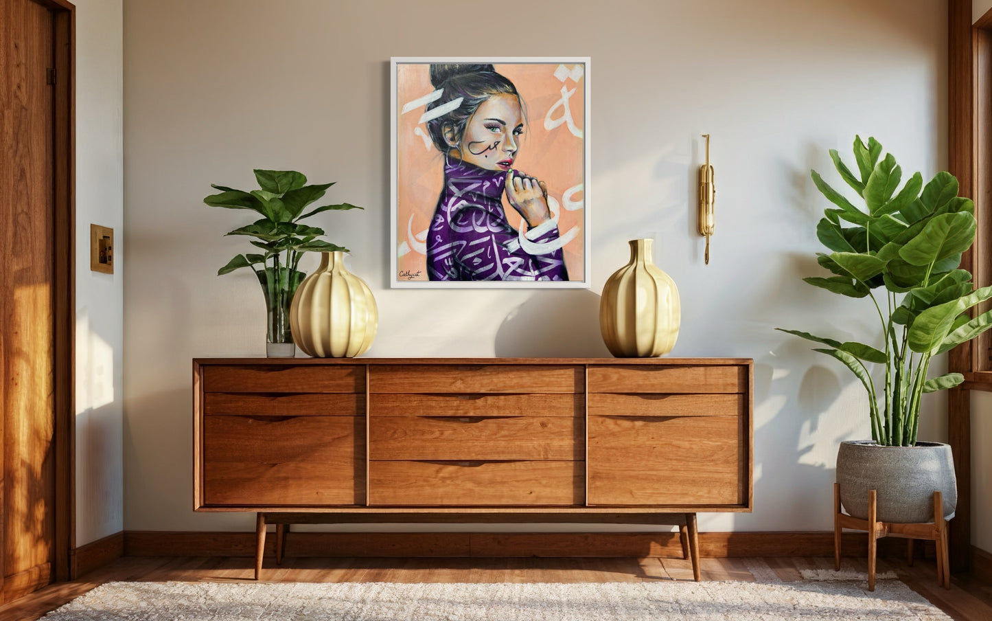 "Morocco" Canvas portrait woman print