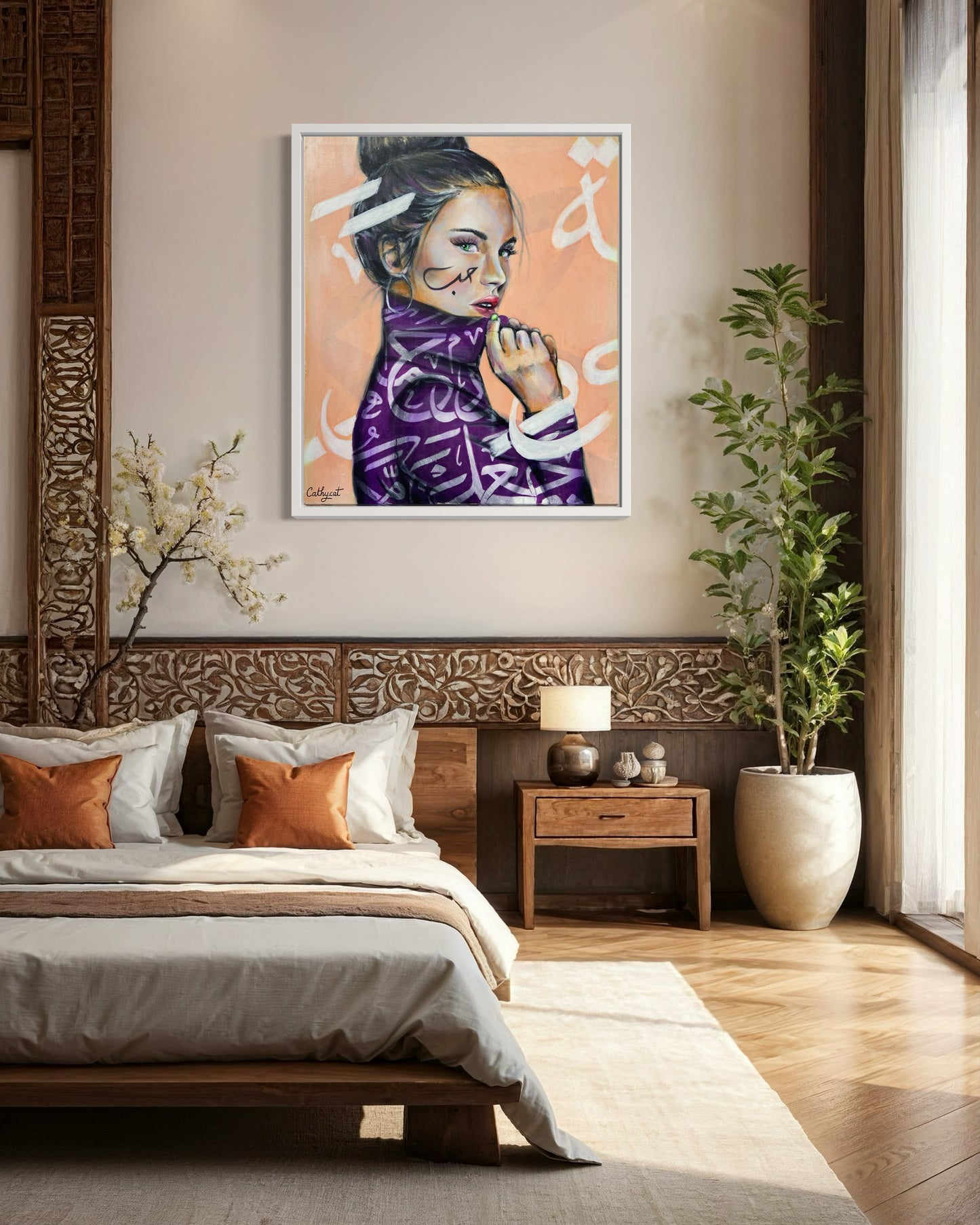 "Morocco" Canvas portrait woman print