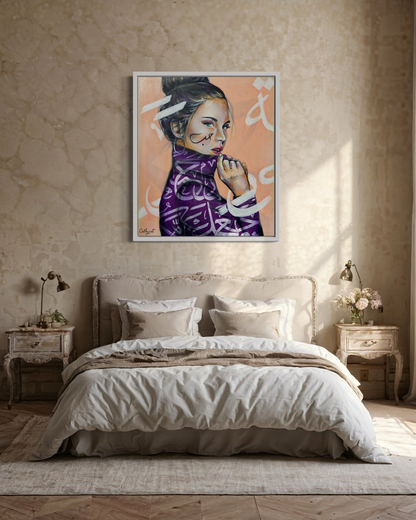 "Morocco" Canvas portrait woman print