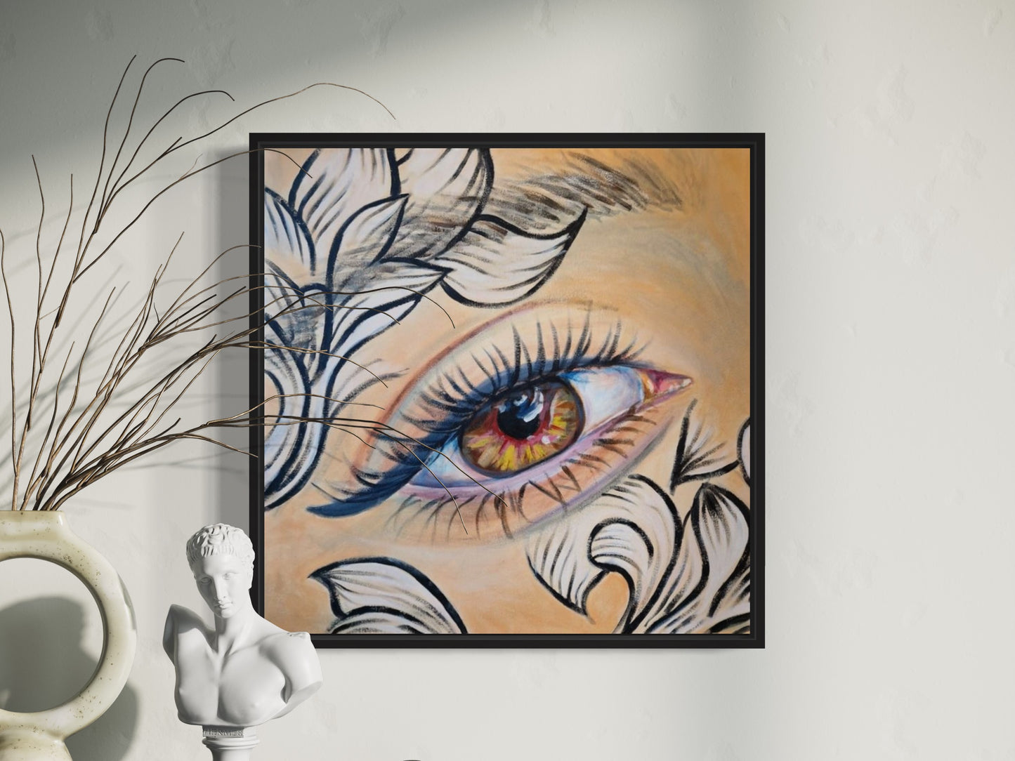 "Moroccan eye" Canvas portrait woman print