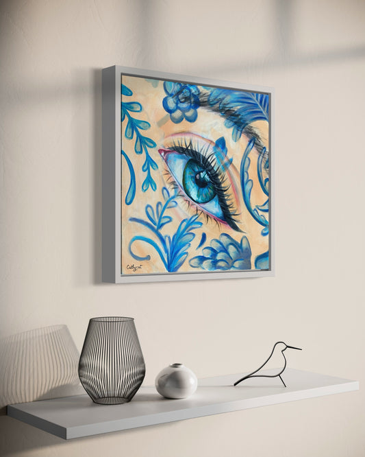 "Dutch eye" Original portrait woman painting