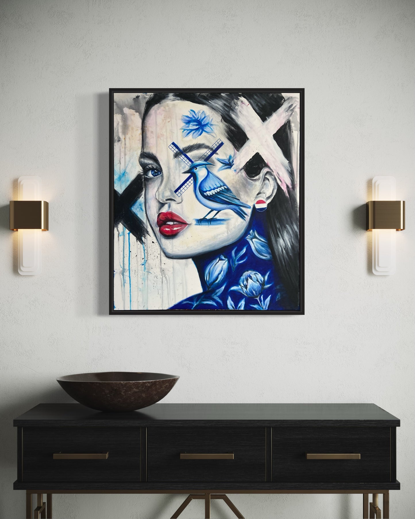 "Netherlands" Canvas portrait woman print