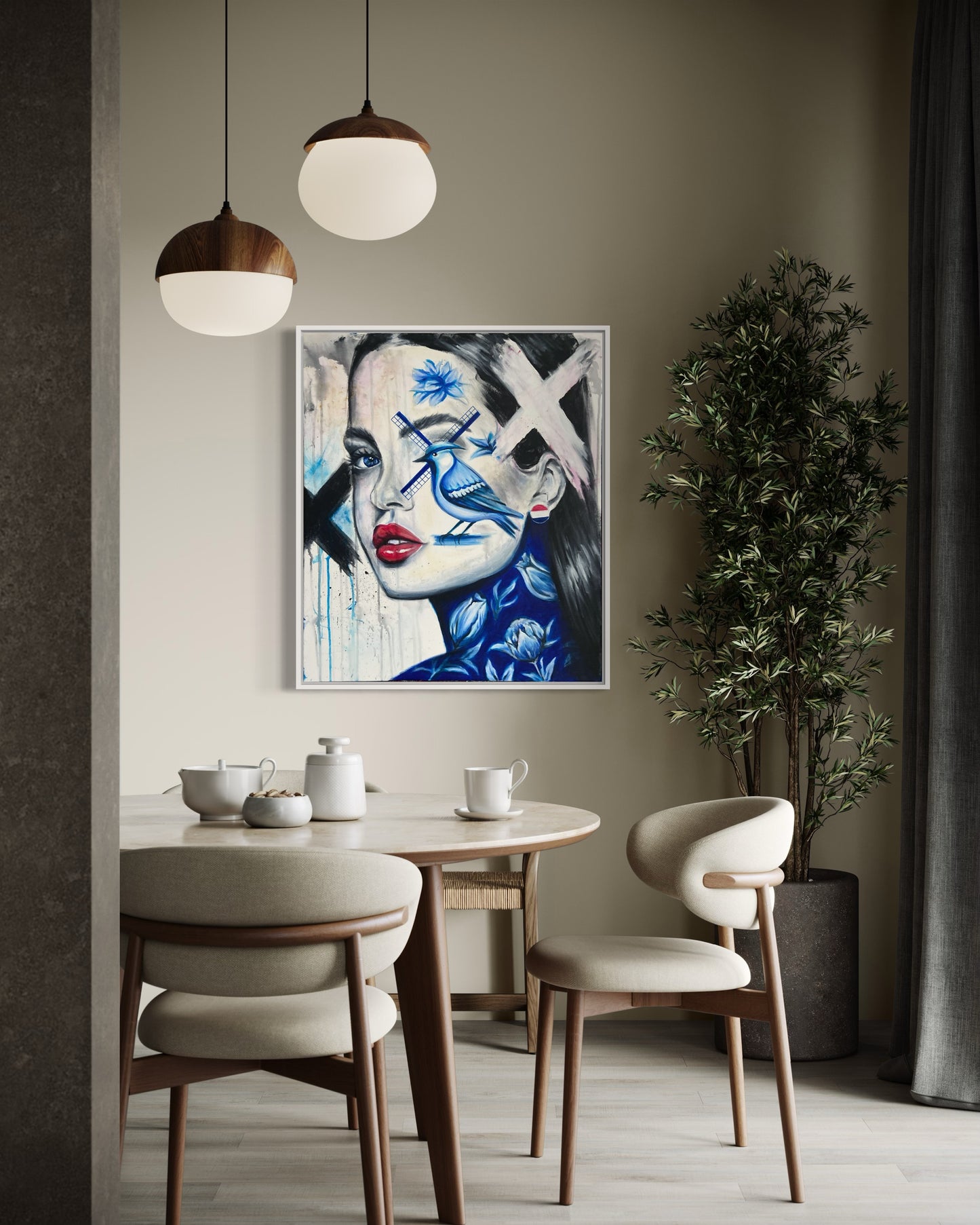 "Netherlands" Canvas portrait woman print
