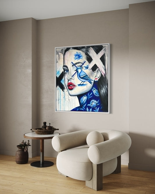 "Netherlands" Original portrait woman painting