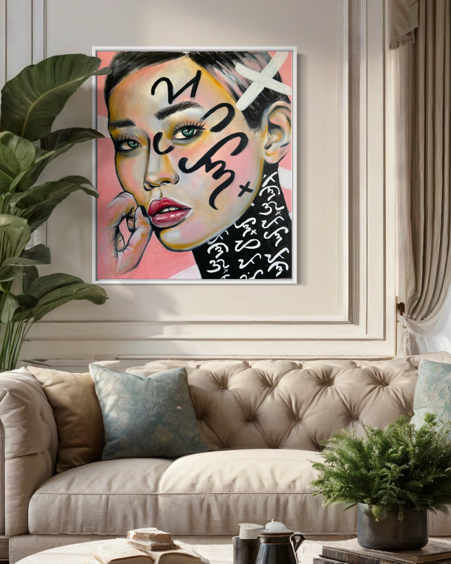 "Philippines" Original portrait woman painting