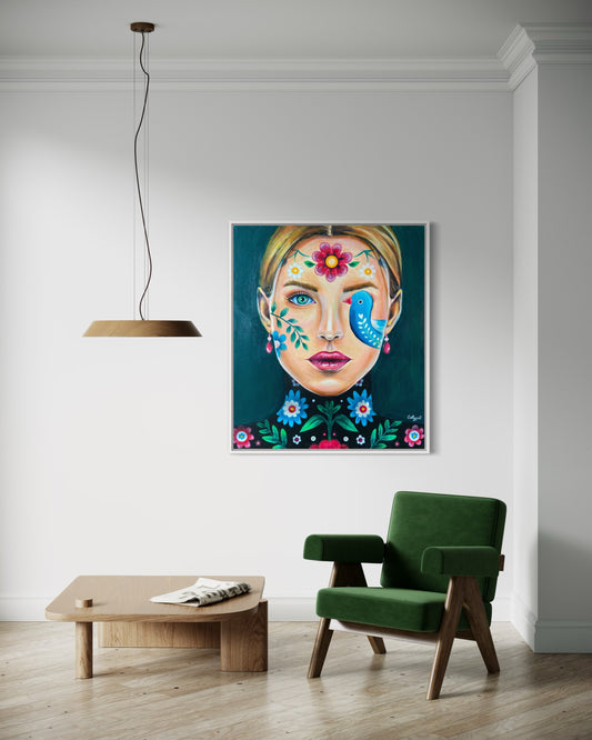 "Poland" Canvas portrait woman print
