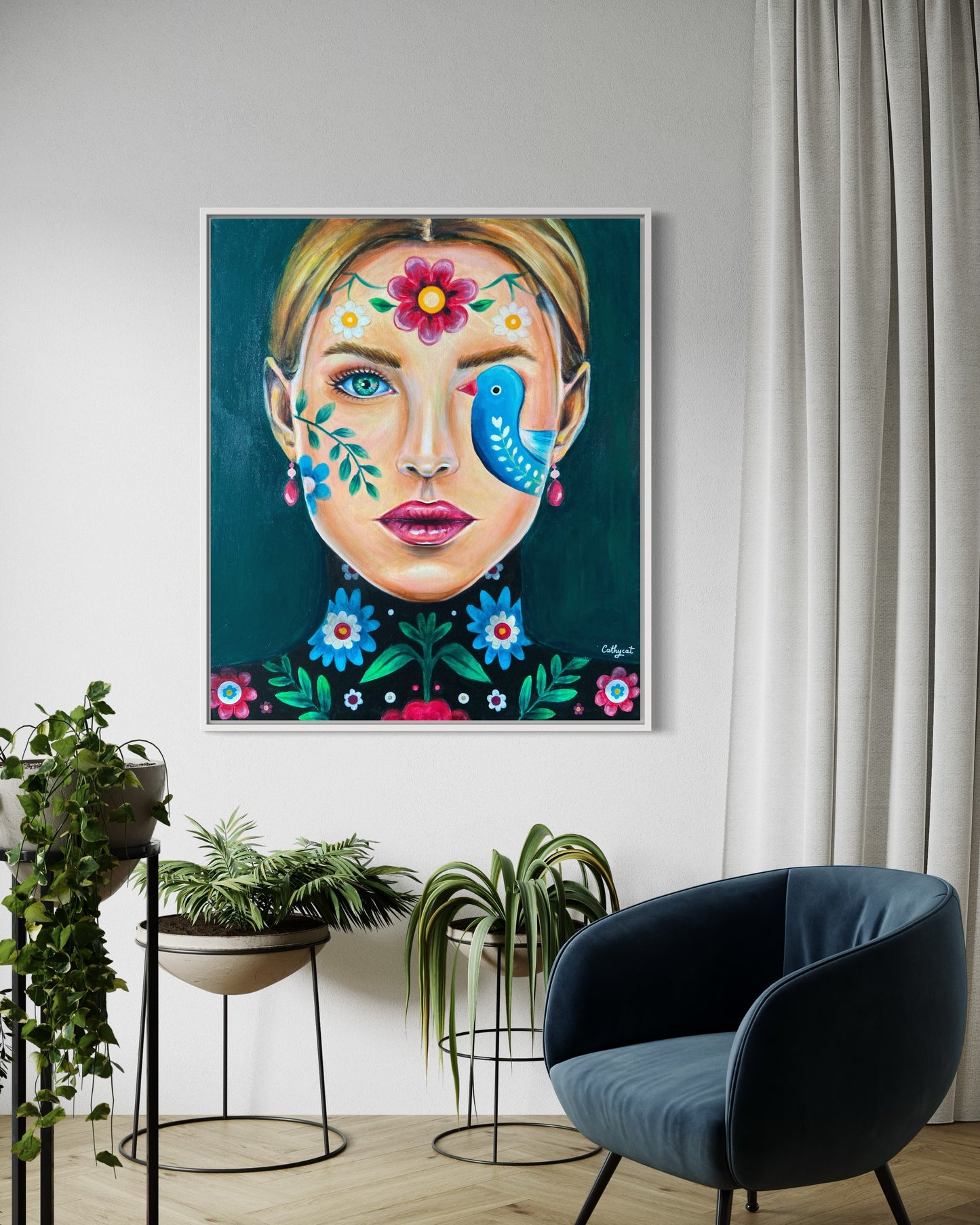 "Poland" Canvas portrait woman print