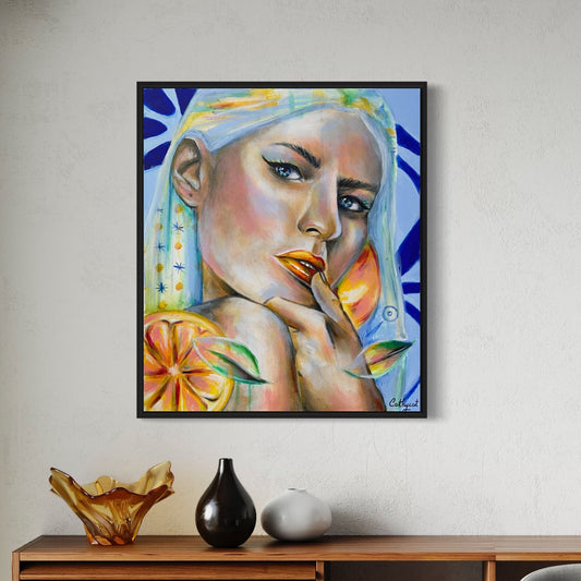 "Spain" Original portrait woman painting