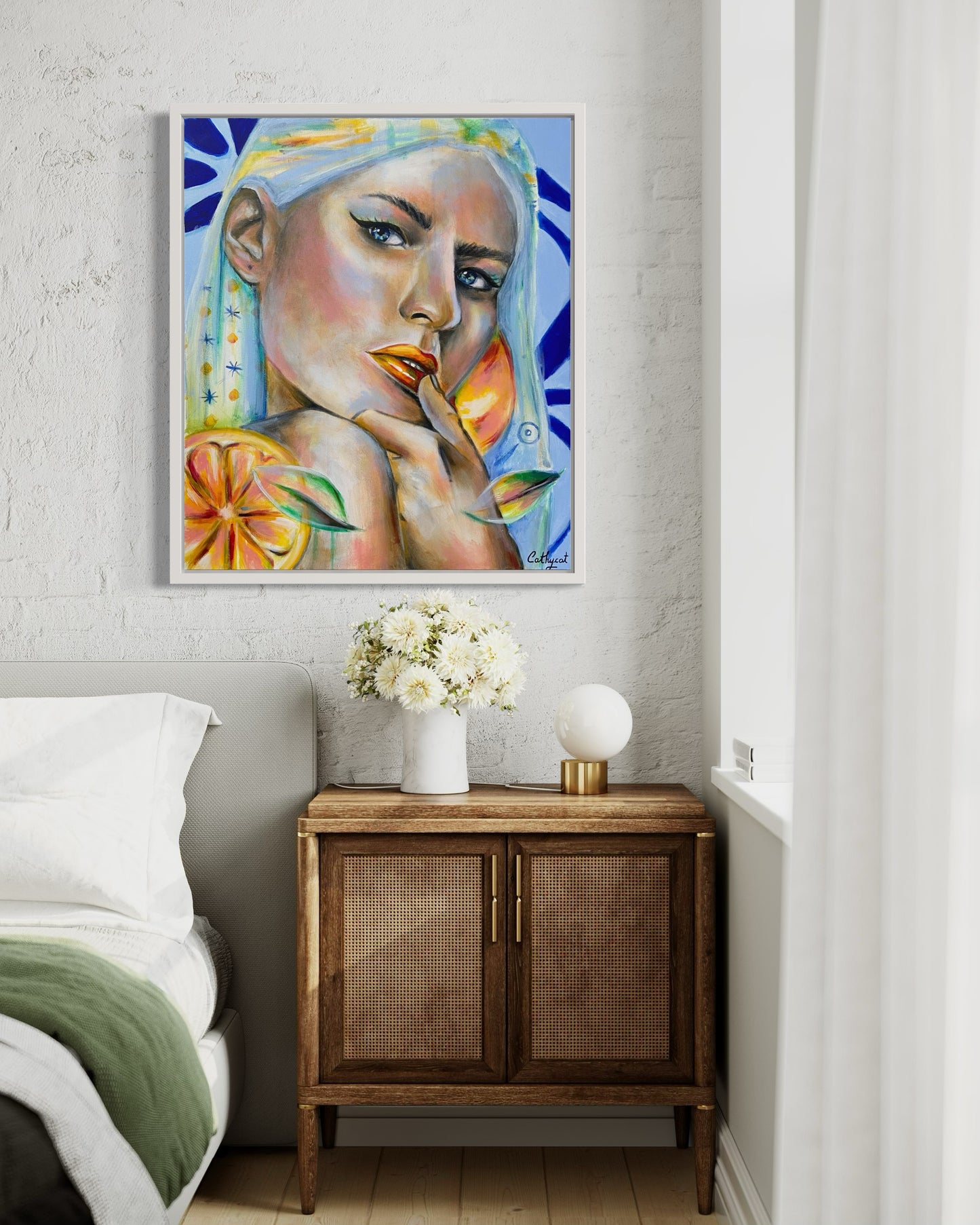 "Spain" Canvas portrait woman print
