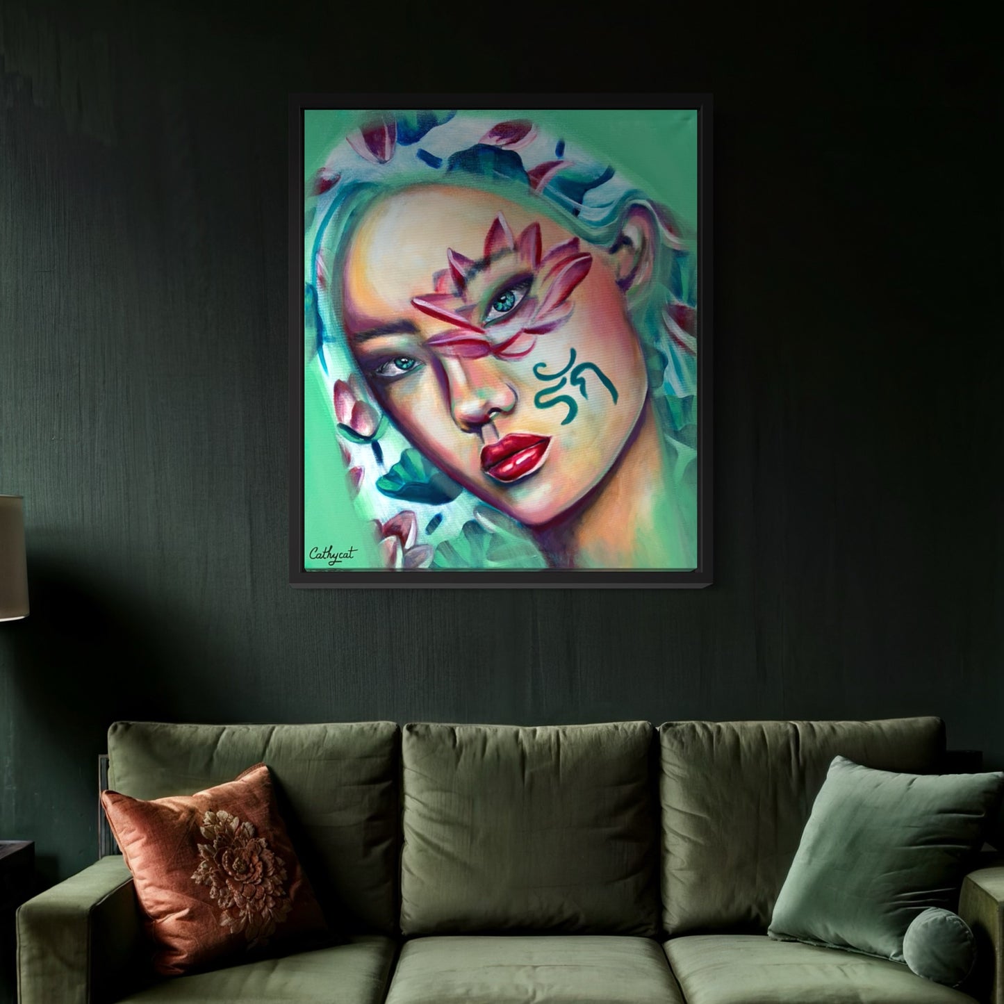 "Thailand" Original portrait woman painting