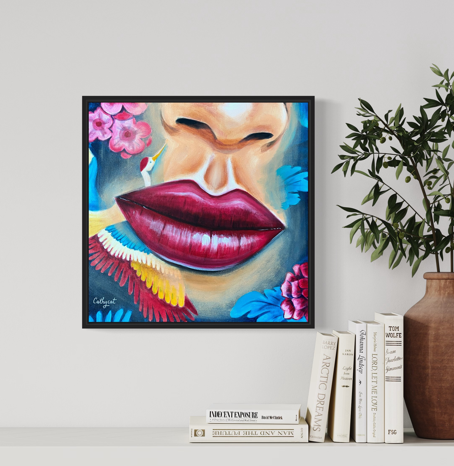 "Vietnam" Original portrait woman painting