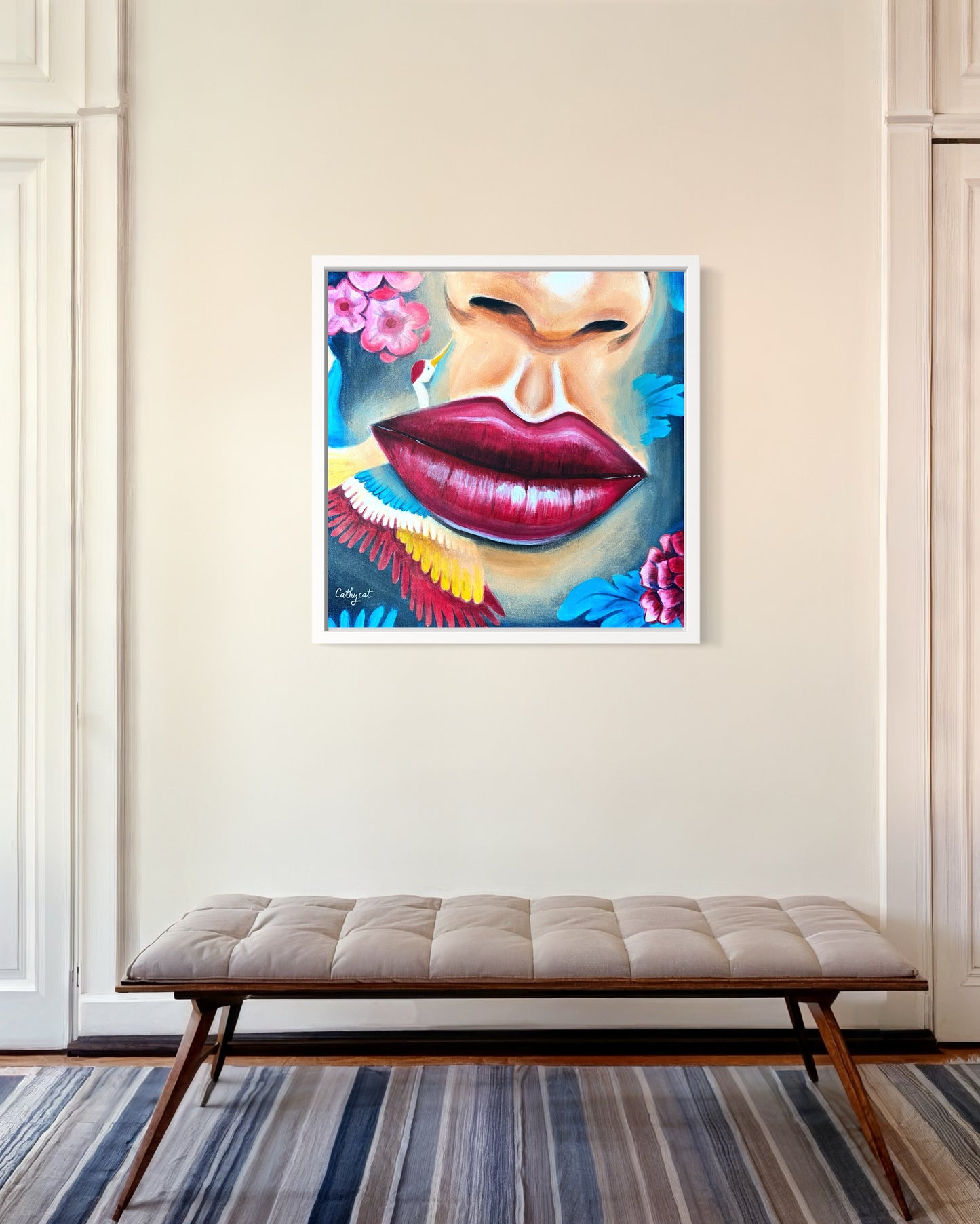 "Vietnam" Original portrait woman painting