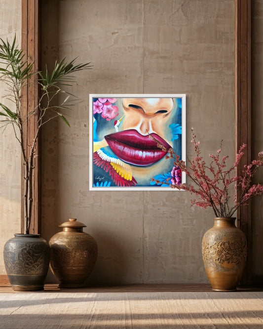 "Vietnam" Original portrait woman painting