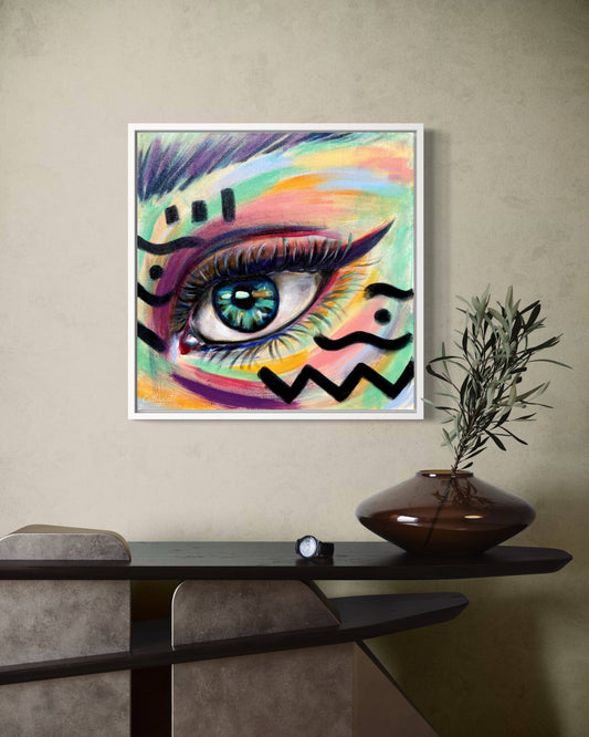 "South africa" Original portrait woman painting